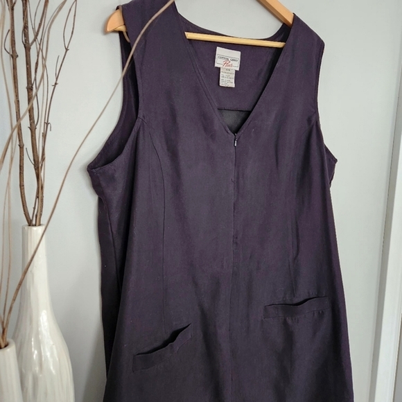 Vintage Cotton Genny Plus Suede-Llike Dress - Picture 2 of 9